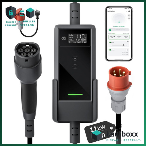 Mobile wallbox 11kw phasig - wallbox, 3-phasig